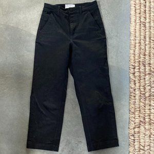 Everlane straight leg crop black ankle